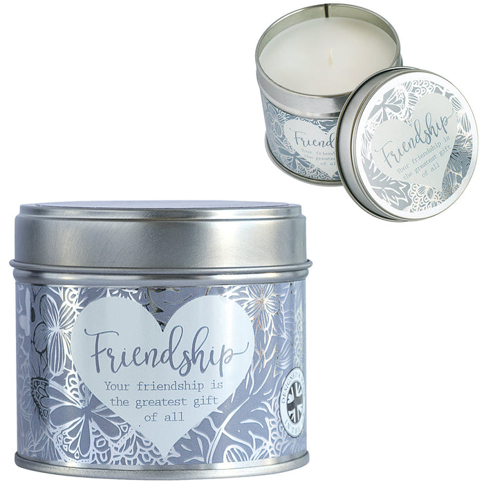 Friendship, Candle in Tin