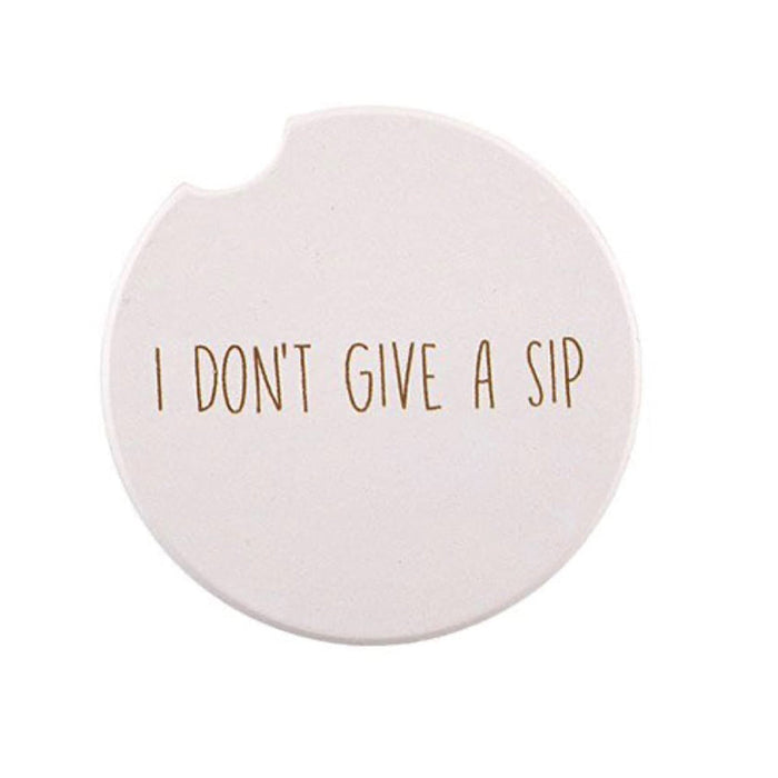 Car Coaster Ceramic - I Don't Give A Sip