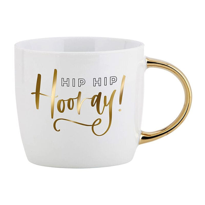 Gold Handle Mug - Hip Hip Hooray!