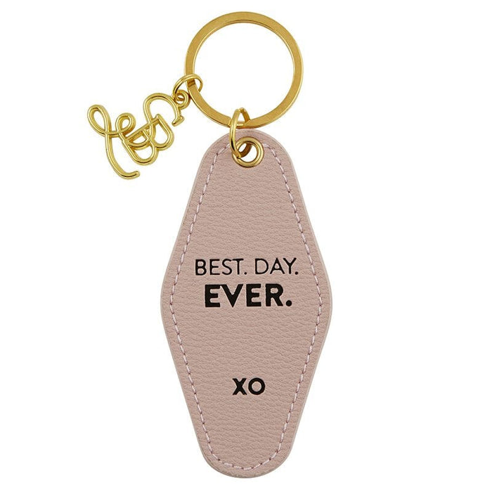 Face To Face Leather Motel Key Tag Best Day Ever