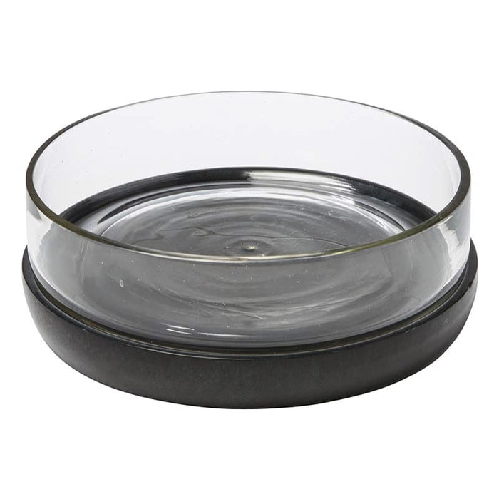 Black Marble & Glass Bowl