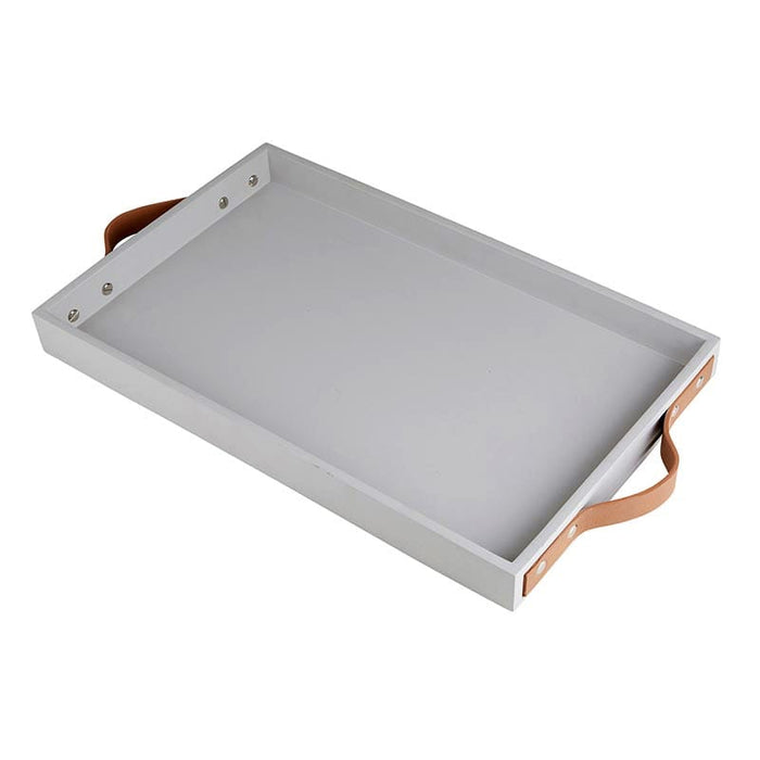 Cement Tray With Leather Handles