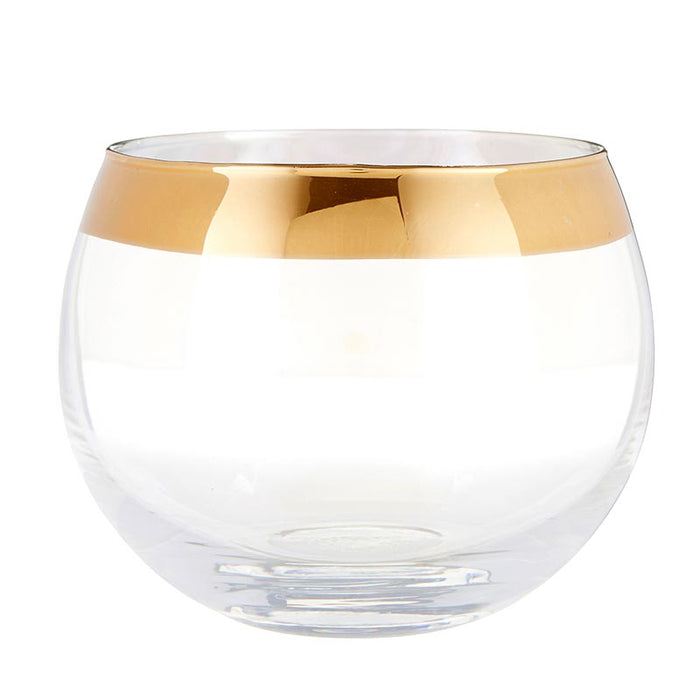 Roly Poly Glass - Gold