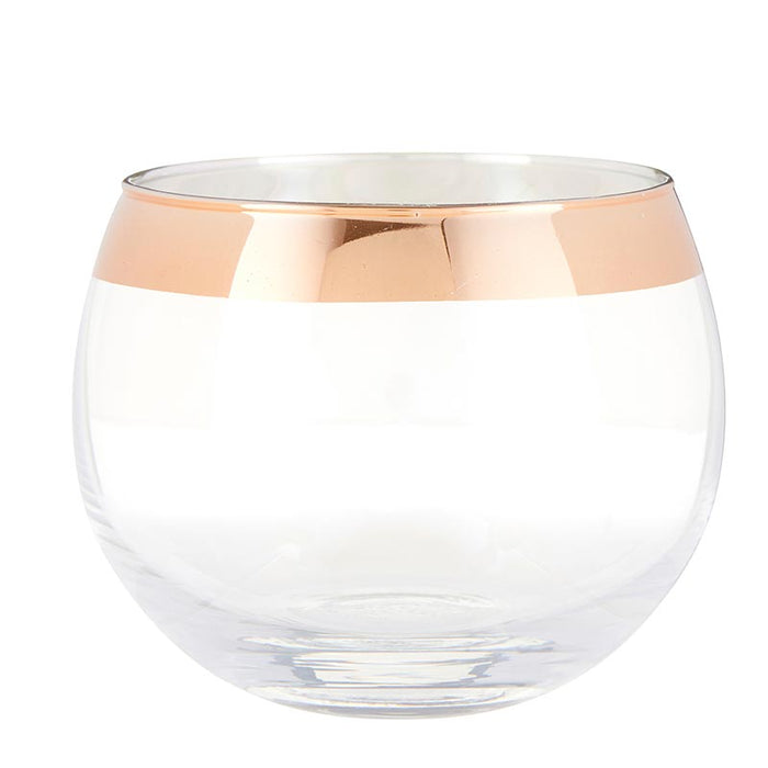 Roly Poly Glass - Rose Gold