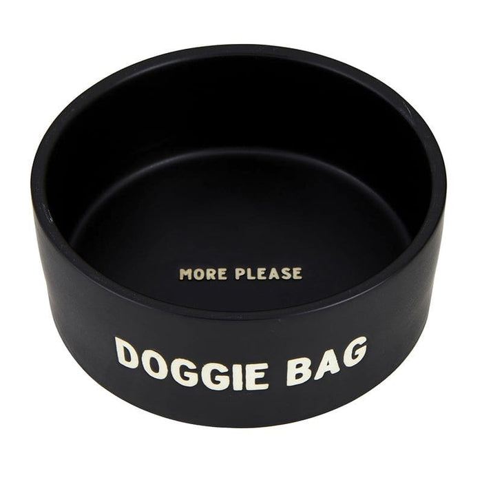 Ceramic Pet Bowl - Doggie Bag