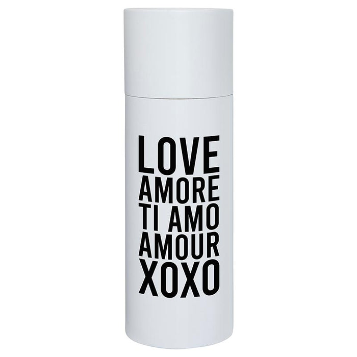 Skinny Tumbler With Straw - Love