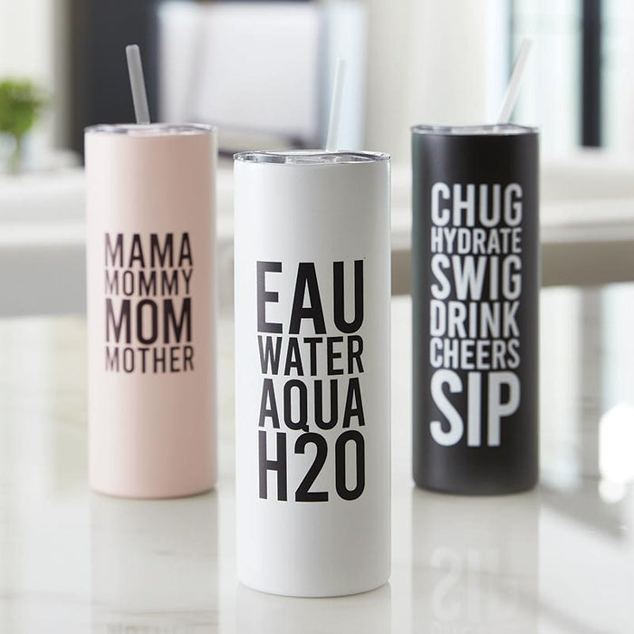 Skinny Tumbler With Straw - Chug