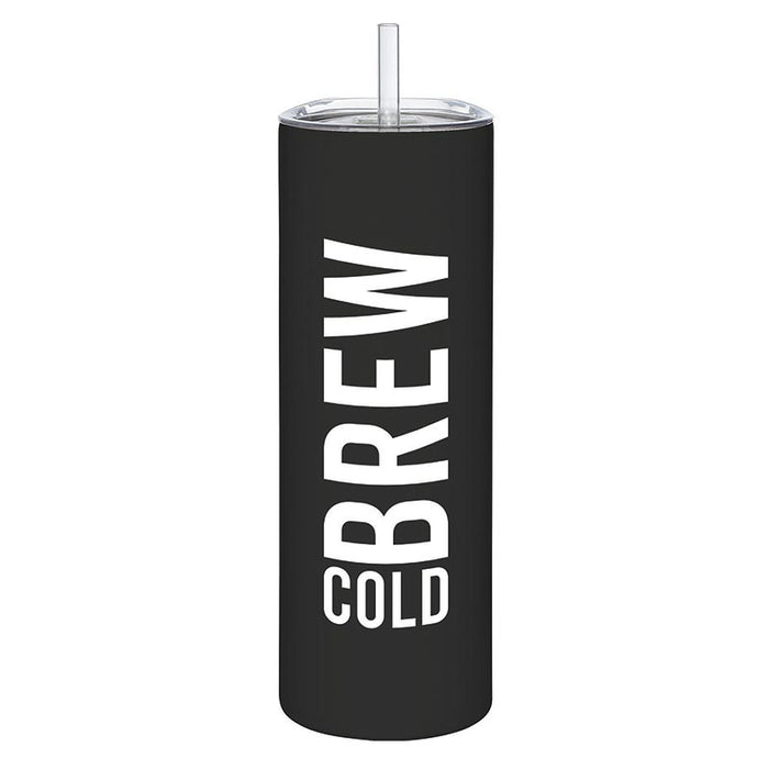 Skinny Tumbler With Straw - Cold Brew