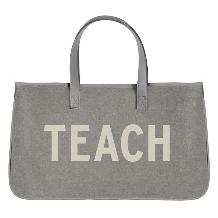 Canvas Tote Grey -Teach