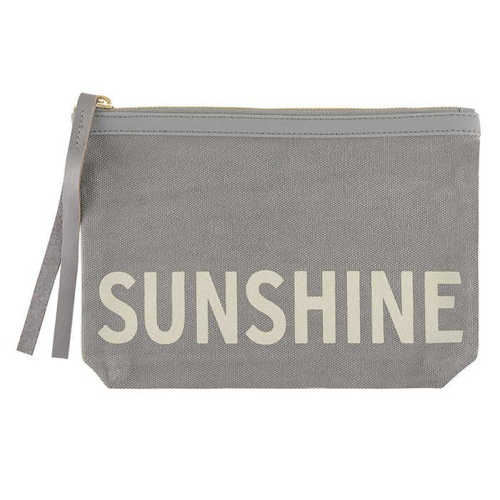 Canvas Pouch Grey -Sunshine