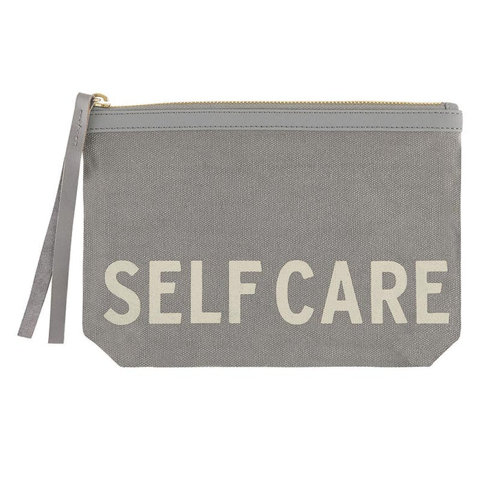 Canvas Pouch Grey -Self Care