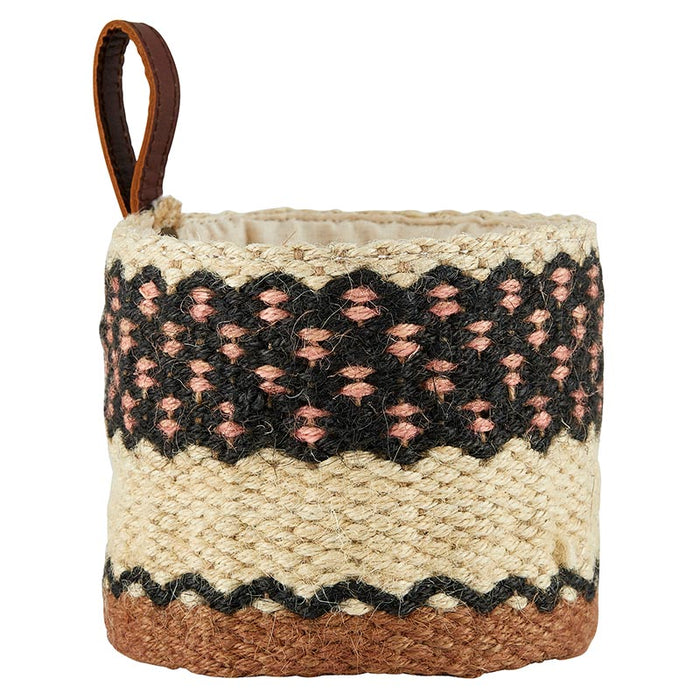 Jute Storage Basket Natural - Size: Small