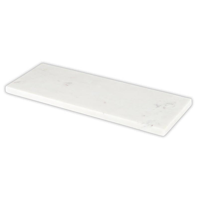 Footed White Marble Tray - Size: Medium