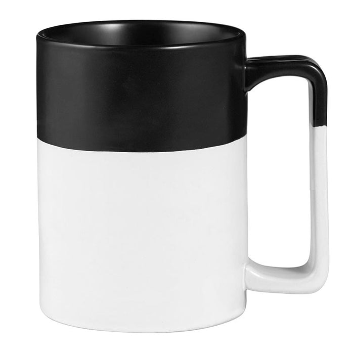 Organic Mug - Colourblock Matte Black/Matte White