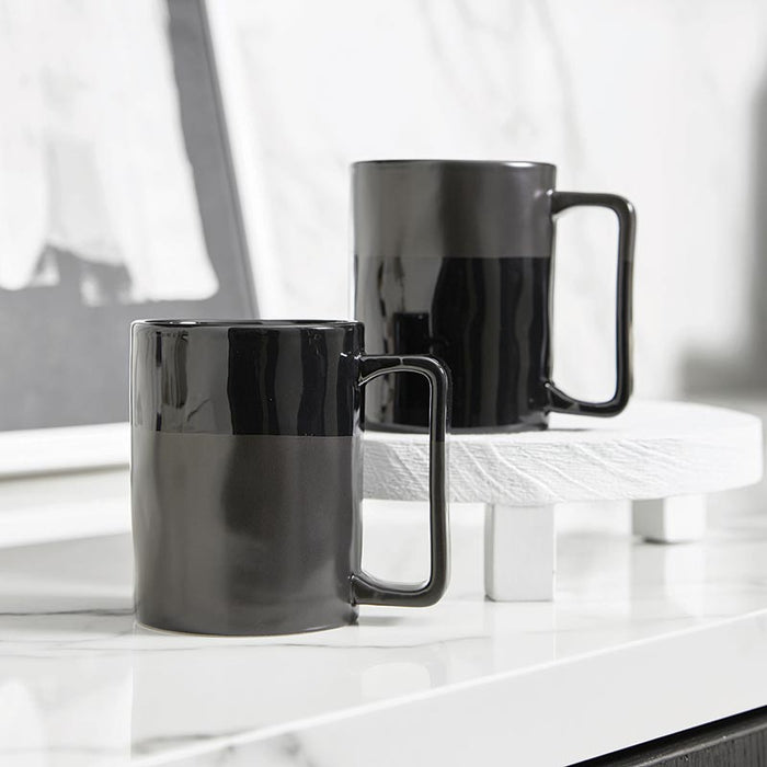 Organic Mug-Glossy Black/Matte Black