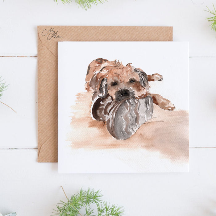 Terrier Greeting Card