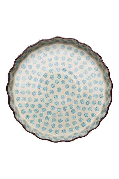 Quiche Blue Dots 27cm