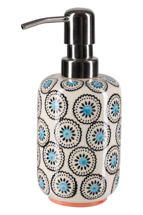 Soap Dispenser Blue Daisy