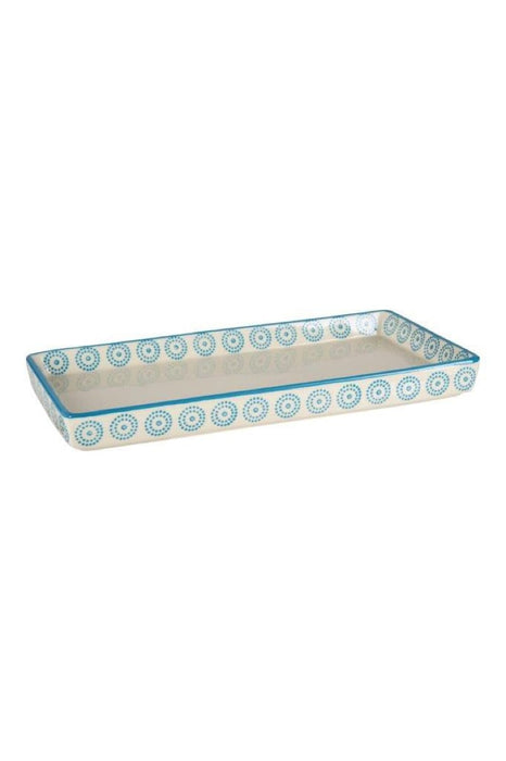 Bathroom Tray Blue Dotty