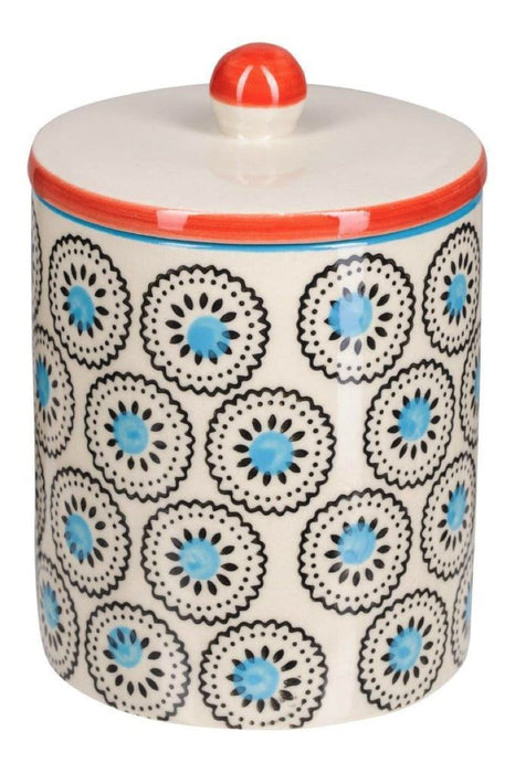 Storage Jar With Lid Blue/Daisy