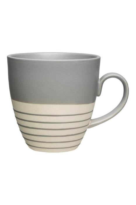 Mug Grey Stripes Tristan 500ml