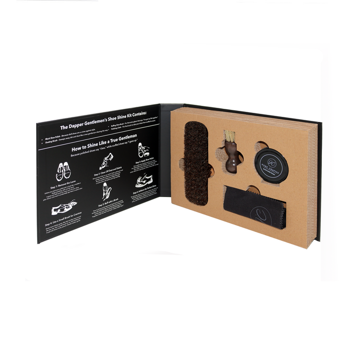 The Dapper Gentlemen's Shoe Shine Book Box