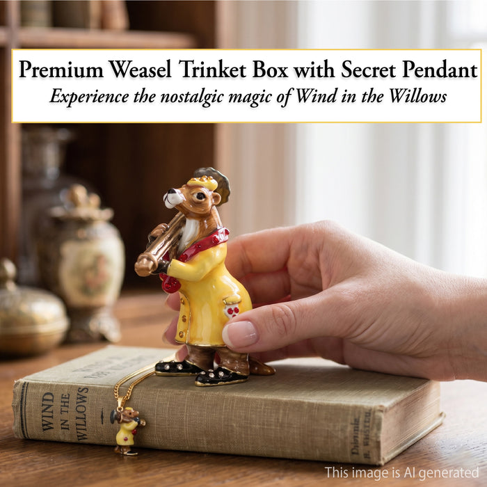 Weasel, Cloisonné Collectible Wind in The Willows
