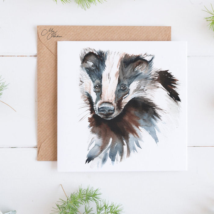 Badger Greeting Card