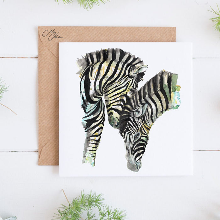 Zebras Greeting Card