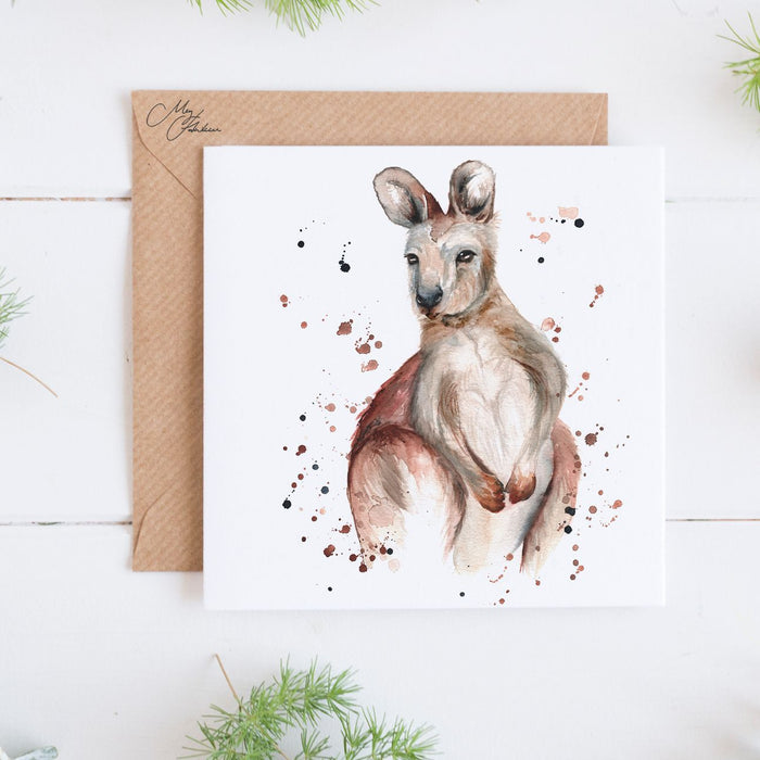 Wallaby Greeting Card