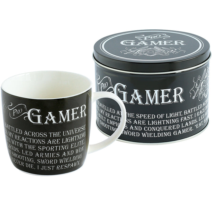 Gamer, Mug in a Tin