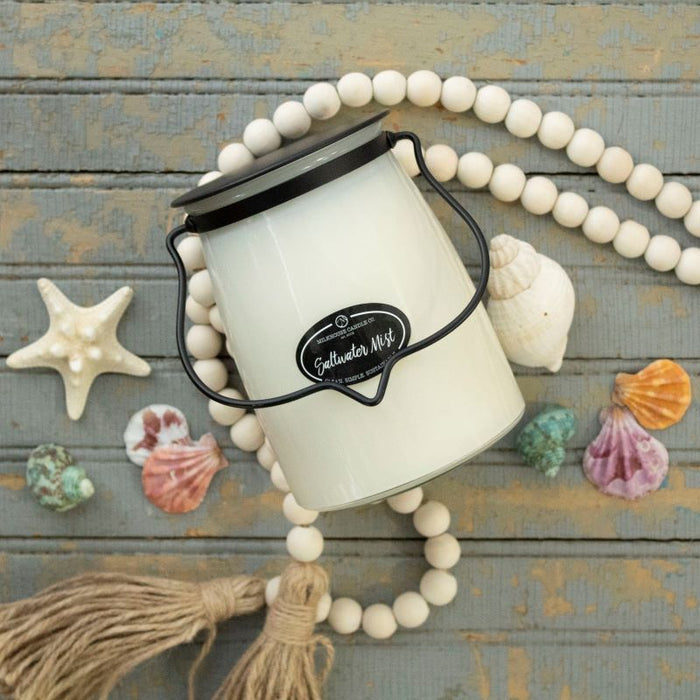 Butter Jar Candle, Large - Saltwater Mist