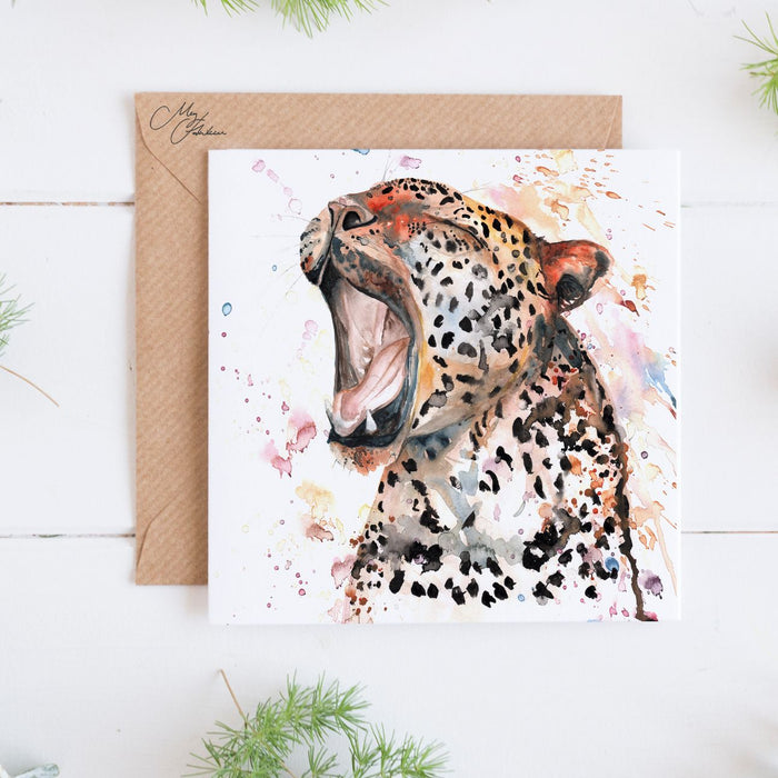 Leopard Greeting Card