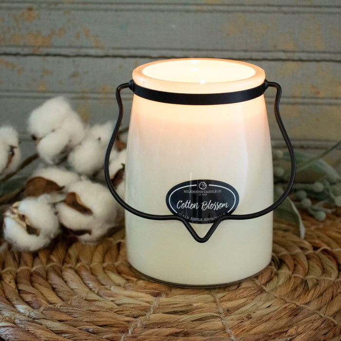 Butter Jar Candle, Large - Cotton Blossom