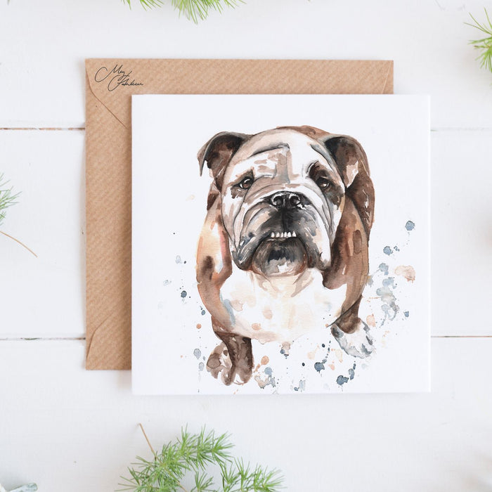 Bull Dog Greeting Card