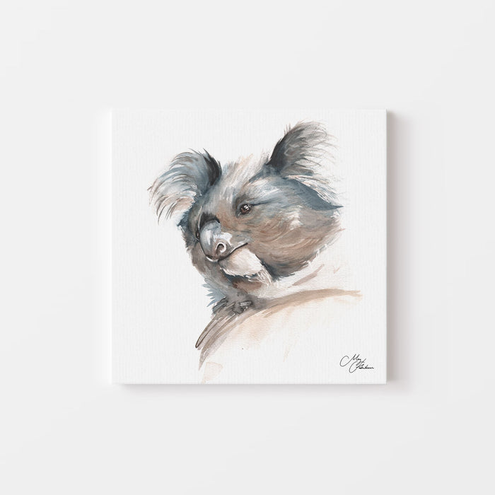 Koala  Face Watercolour Canvas