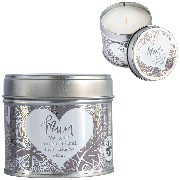 Mum, Candle in Tin