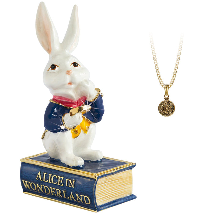 White Rabbit - Cloisonné Collectible, Alice in Wonderland