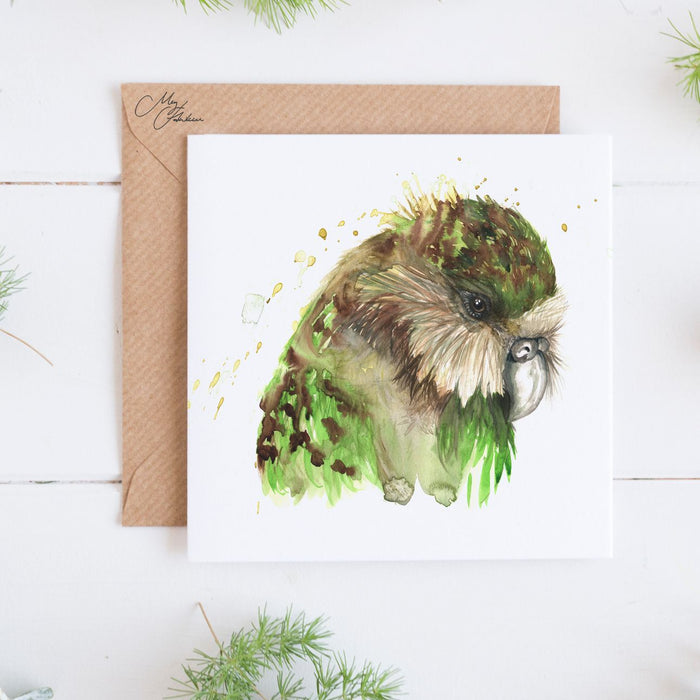 Kakapo Greeting Card