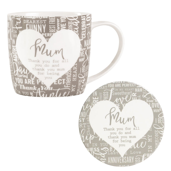 Mum, Mug & Coaster