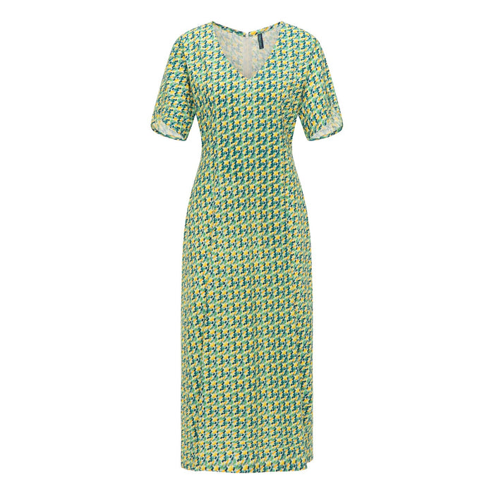 Dress V-Neckline Viscose Confetti